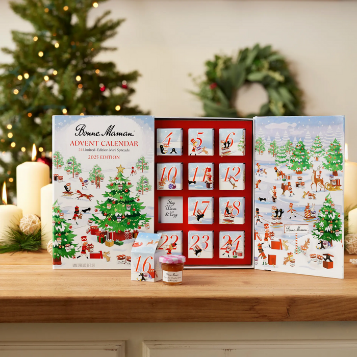 Bonne Maman Advent Calendar 2025 - 24 mini jars of spreads and preserves